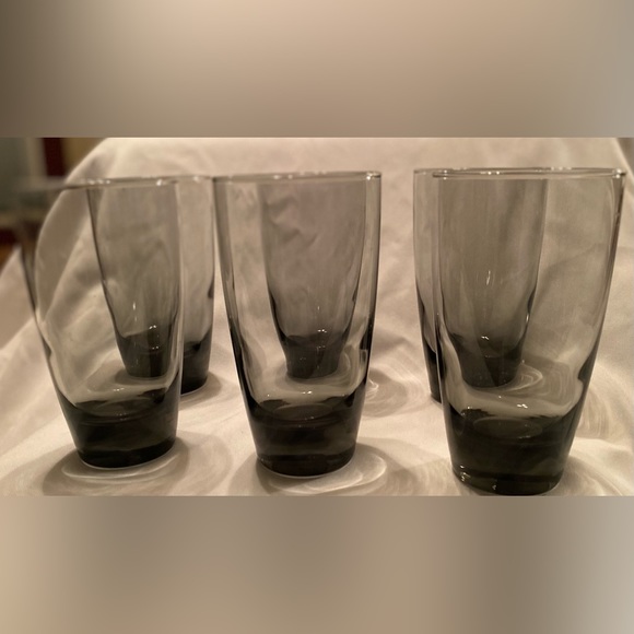 Set of 6 Libbey Classic Smoke Gray Cooler Tumbler Glasses Large, Bar Drinkware - Picture 2 of 7